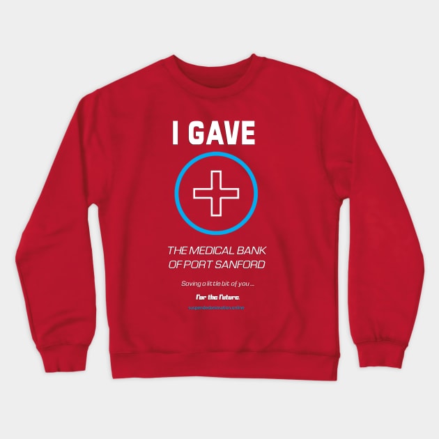 Medical Bank Donation Bling Crewneck Sweatshirt by tyrone_22